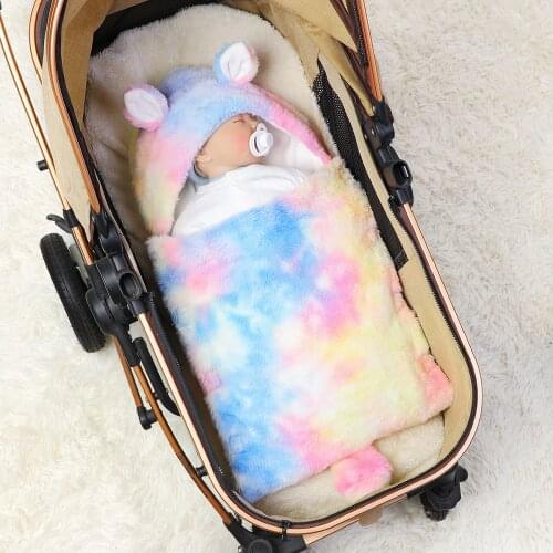 Baby Sleeping Bags Envelopes Cute Cartoon Fox Newborn Boy Girl Swaddle Wrapper Spring Autumn Winter Toddler Childrens Sleepsack