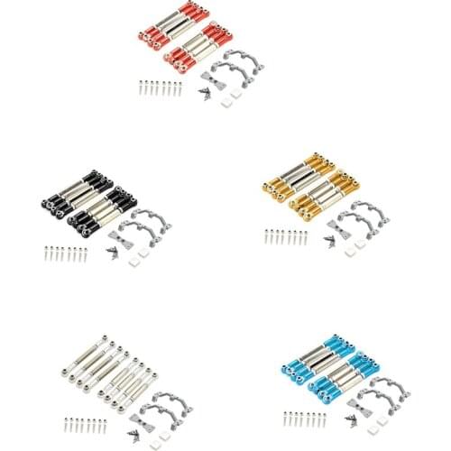 For MN D90 MN-90 MN99S 1/12 RC Car Upgrade Parts Metal Pull Rod Steering Link Rod Pull Rod Base Servo Bracket Set