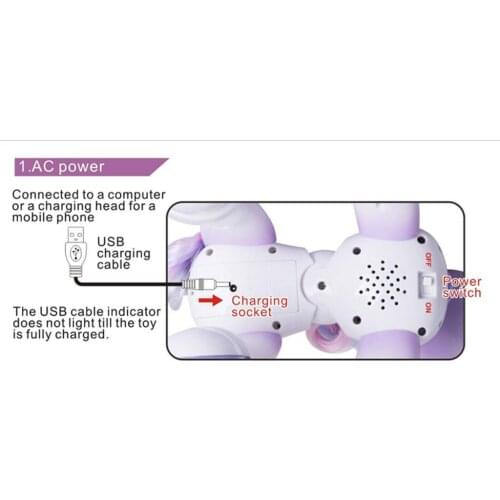 Electronic Pet for Kids, Wireless RC Interactive Robot Smart Unicorn (Singing