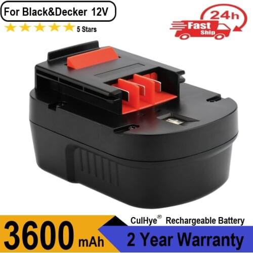 Culhye 3600mAh 12 Volt HPB12 Replacement for Black and Decker Battery FS120B FS120BX A1712 A12-XJ A12EX Cordless Power Tools