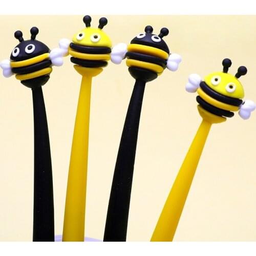 Buzzing Gel Pen for Style Cute Creative Bee Shape Student Stationery Novelty Gift School Material Office Supplies