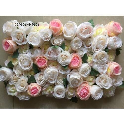 Artificial silk hydrangea rose 3D flower wall wedding backdrop decoration flower stage Decoration Mixcolor 10pcs/lot TONGFENG