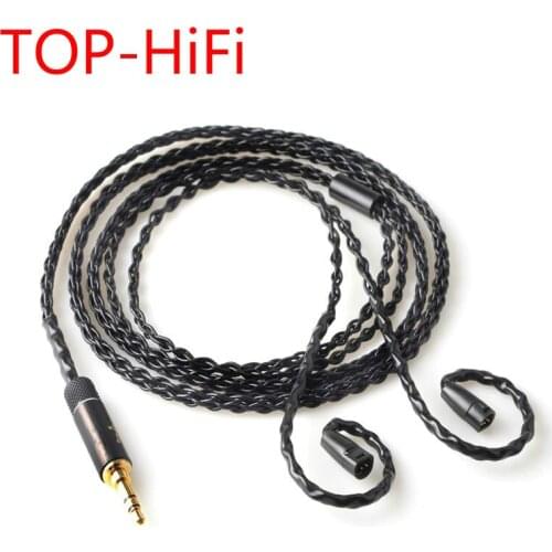 TOP-HiFi 3.5mm DIY Upgrade Replacement Cable For IE8 IE80 IE800 ie8i Silver Plated Earphone Cable