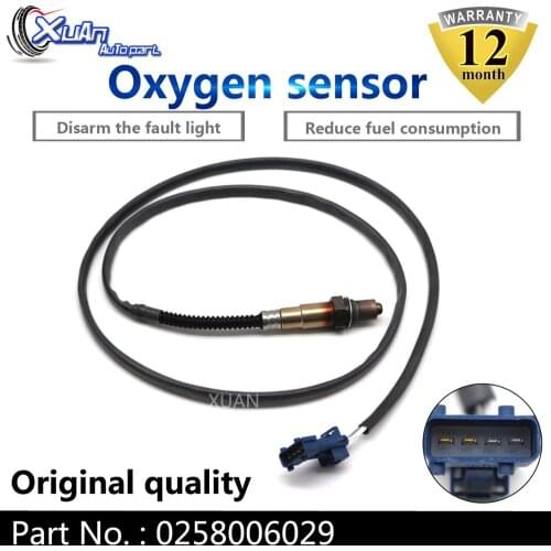 XUAN Oxygen O2 Lambda Sensor AIR FUEL RATIO 0258006029 for Peugeot 206 307 607 806 1628HV 1628CX 96 229 977 1997223 107223 2.0L
