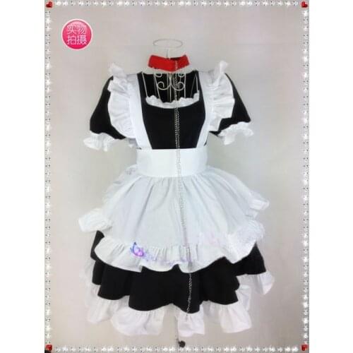 Inu x Boku SS Roromiya Karuta Maid Dress Cosplay Costume Custom Made Free Shipping