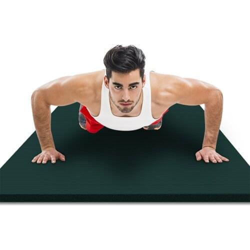 15mm/10mm Lengthened Thickened Yoga Mat Mens Special High Quality Fitness Pilates Exercise Healthy Fitness Mat 185x61cm X478D