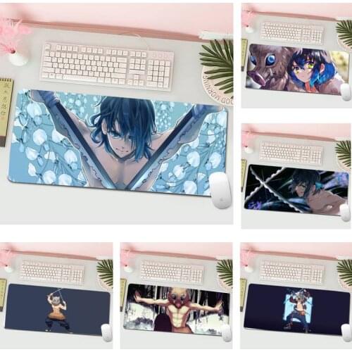 Hashibira Inosuke gamer play mats Mousepad Gaming Mousepad XL Large Gamer Keyboard PC Desk Mat Computer Tablet Mouse Pad