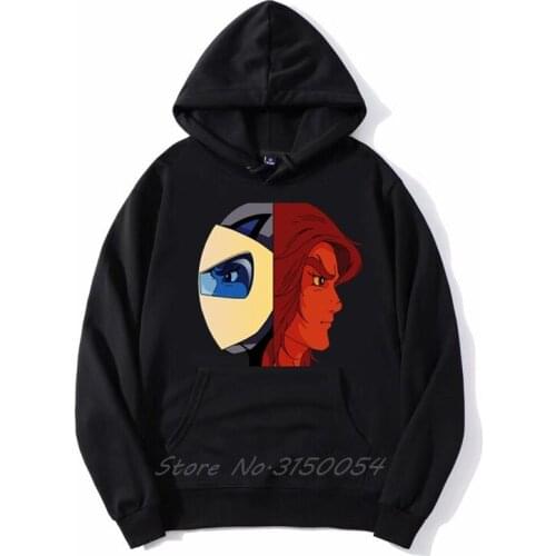 Actarus - Goldrake Hoodie Ommik Cool Geek Goldrake Goldrak Goldorak Ufo Robot Actarus Vega Hoodies Men Casual Funny Hooded