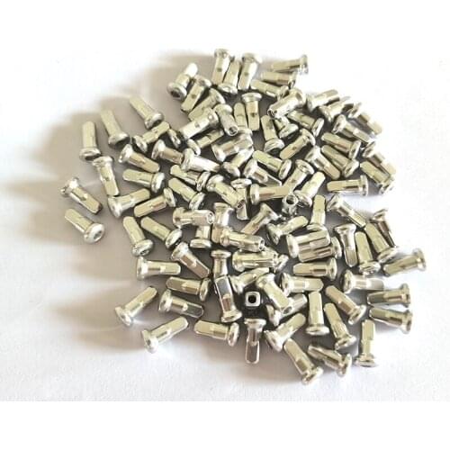 100pc/lot 0.3g/pc Pillar 5R Internal Nipples Alloy Aluminum Gauge 14 10.5mm Length Round Head Hidden Nipple for bike wheel