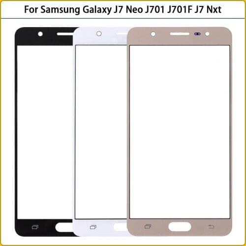 New 5.5 For Samsung Galaxy J7 Neo J701 J701F J7 Nxt SM-J701F Touch Screen LCD Front Outer Glass Panel Lens Touch Glass Replac