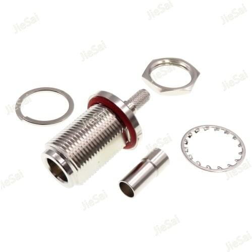 N Type 23mm Female Plug Crimp Connector for RG316 RG174 Cable