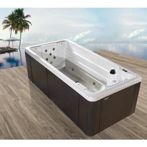 Outdoor Endless Swimming Pool Acrylic and Spa Massage Pool BG-6603