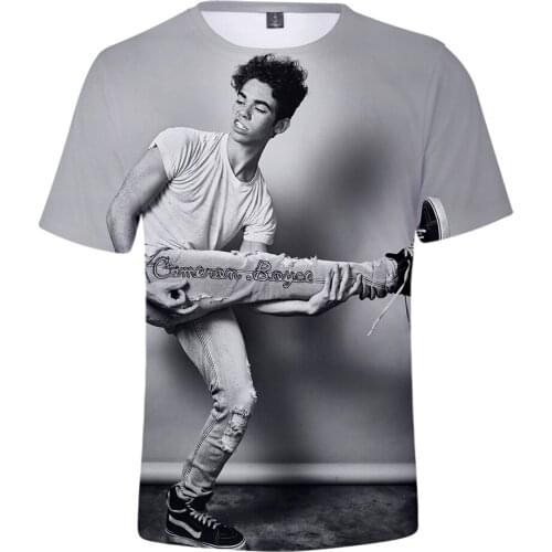 Popular Actor Fashion Cameron Boyce hot new 3D casual t shirt Men Women Summer Short Sleeve T shirt Cameron Boyce boys Tops Tees