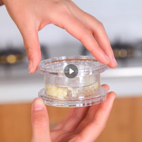 Garlic Press Accessories Garlic Crusher Grater Plastic Box Easy To Clean Press Kitchen Practical Garlic Tool Non-toxic Peeler