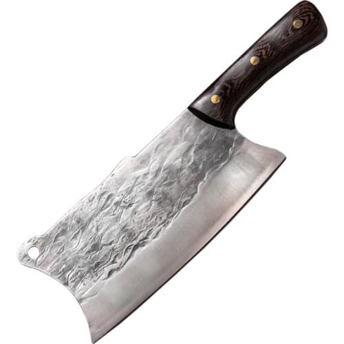 Professional Slicing Chef Kitchen Knife Handmade Chopper Butcher Knives 50Cr15MoV Stainless Steel Chinese Cleaver Accessories