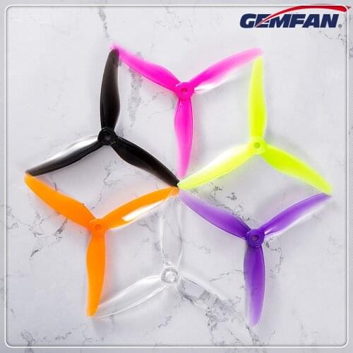 24pcs/12pairs Gemfan 51433 5inch 3 blade/ tri-blade Propeller Props CW CCW Compatible T-motor for FPV Racing Drone