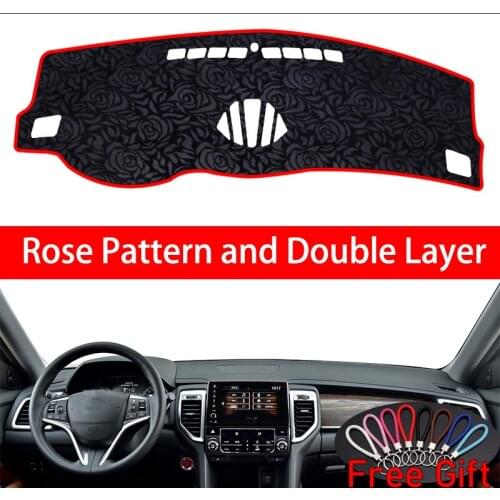 Rose Pattern For Honda urv AVANCIER 2017 Dashboard Cover Car Stickers Car Decoration Car Accessories Interior Car Decals