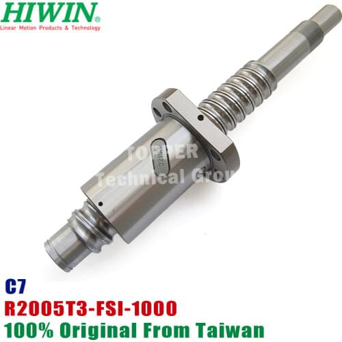 Taiwan HIWIN 2005 FSI C7 Ball Schraube 1000mm Professionelle ende bearbeitung Hoher Präzision cnc kit