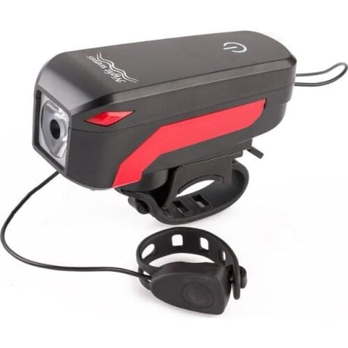 LED Bike Light Front Remote Horn Bicycle Light Lantern For Bicycle Cycling Bell Flashlight USB Rechargeable Speaker Lamp