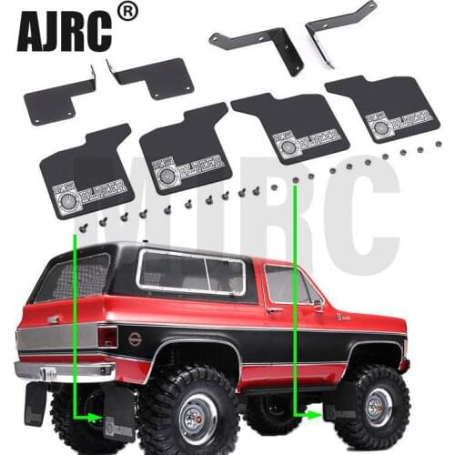 High Quality RC Car Front & Rear Mud Flaps 1/10 RC Crawler Traxxas Trx-4 Chevrolet K5 New RC Car Rubber Fender for TRX4 1:10