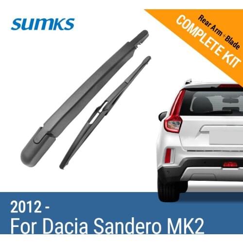 SUMKS Rear Wiper & Arm for Dacia Sandero MK2 2012 2013 2014 2015 2016 2017