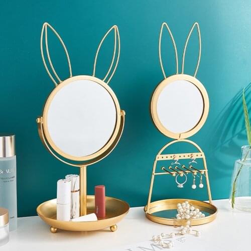 Vanity Mirror Nordic Multi-function Portable Eye Pattern Detachable Desktop Makeup Mirror for Bedroom Bathroom Home Decoration