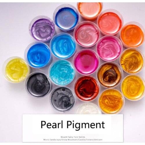 18Color Cosmetic Grade Pearlescent Mica Powder Soap Makeup Art Colorant Epoxy Resin Dye Pearl Pigment Jewelry Making 10g
