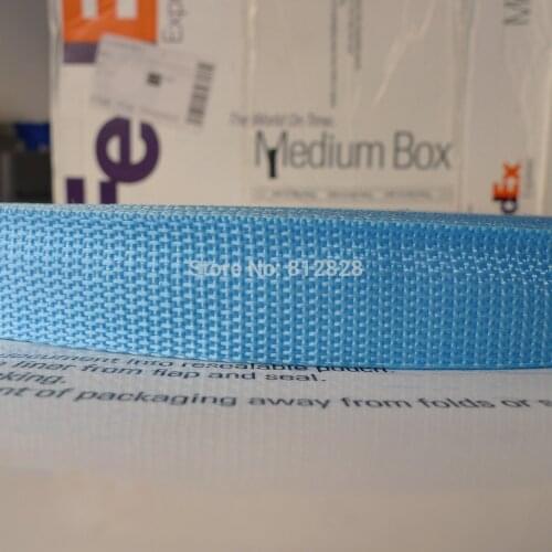 1" 25mm #23 Sky Blue Color Nylon Polypropylene Bag Straps Webbing 100 Yards