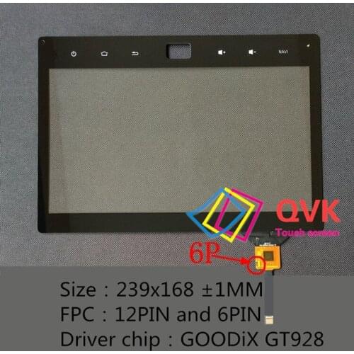 10.1 Inch Touch screen for Volkswagen Tiguan Car navigator GPS Capacitive touch screen panel
