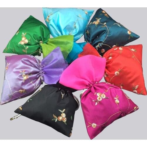 22x16cm 20pcs Jewelry Packaging Wedding Gift Pouch Bags Drawstring Cloth Linen Fabric Christmas Party Favor Gift Bags & Pouches