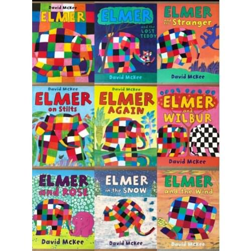 5-12 year Childrens English story book Everybody Loves Elmer english picture book help child be reader early education 10pc/set