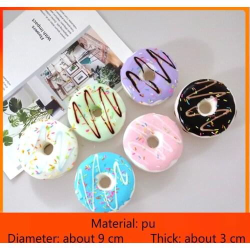 1pcs ( 9cm )Simulation Bread Model Donut Fake Cakes Artificial Donut Food Photo Props Home Decoration Accessories Miniature