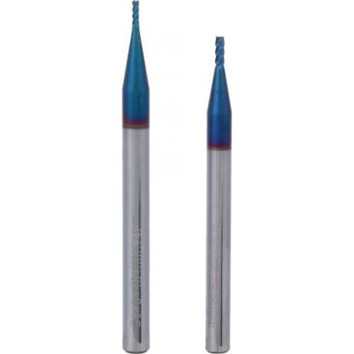 Flat Head Milling Cutter Tungsten Steel Nano Coating HRC65 Degree 4-Flute