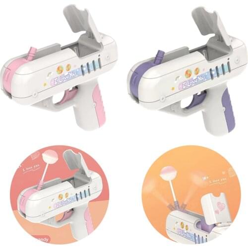 Creative Lollipop Gun Candy Gun Toy Kids Fun Play Toys Kids Birthday New Year Gift for Children Adult Cute Lovely In Box