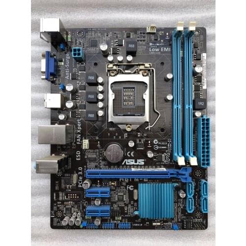 Used ASUS H61M-E board LGA 1155 DDR3 mainboard support I3 I5 I7 cpu H61 Desktop motherboard micro ATX