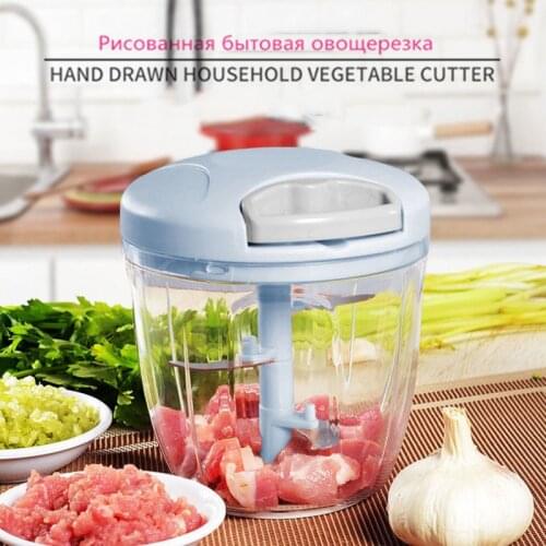 Multifunction Easy Use High Speedy Design Vegetable Fruit Twist Shredder Manual Meat Grinder Chopper Garlic Cutter Kitchen Tools