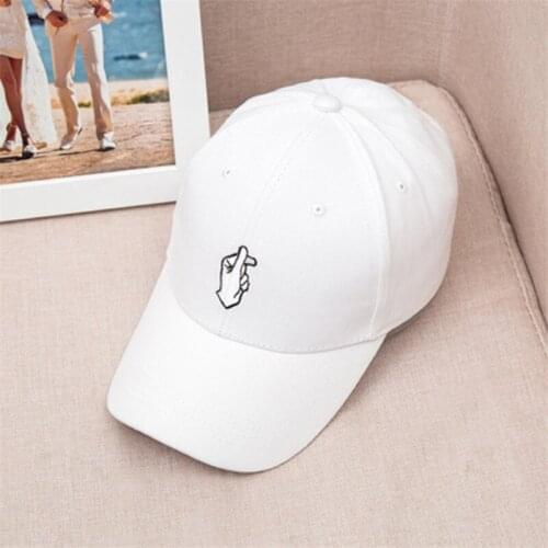 Fashion POP star GD finger embroidery Hats adjustable Baseball cap unipue style unisex