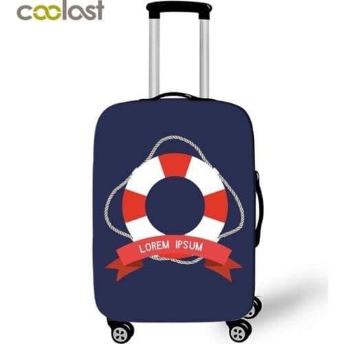 Fashion Boat Hook Travel Suitcase Protective Covers Luggage Protector For Man Woman Suitcase Accessories Elastic Bagage Cover