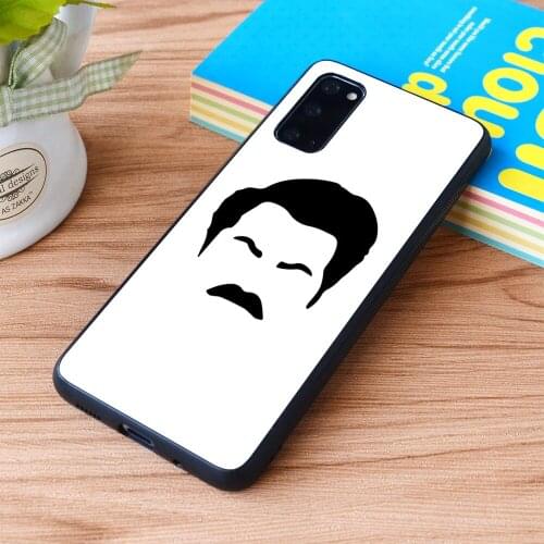 For Samsung Galaxy Ron Swanson Soft TPU border Samsung Galaxy Case
