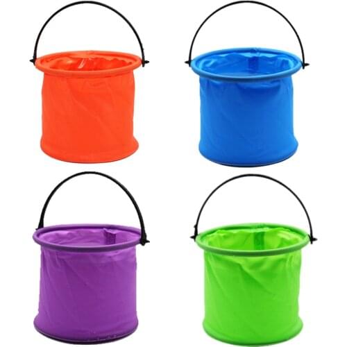 Folding Bucket Multifunctional Fine Art Painting Plastic Washing Bucket Travel Camping Tool Portable Travel Washing Bag