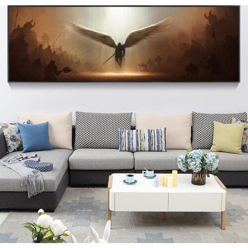 The Archangel of Justice Tyrael Wall Canvas Art Painting Wall Art Poster and Print Wall Art Picture for Living Room Home Decor