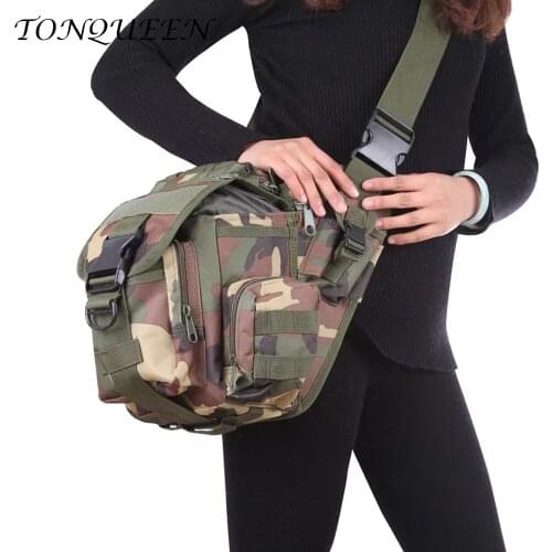 Outdoor Tactical Bag Camouflage Military Bags For Sports Oxford Waterproof Waist Bag Men with Single Strip Camera Bag WX109