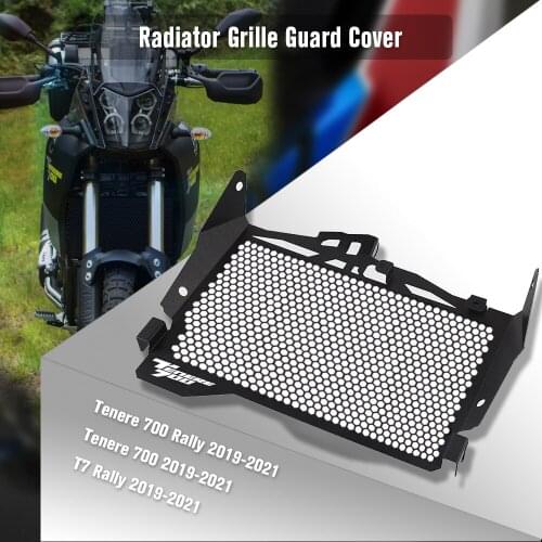 FFor YAMAHA Tenere 700 Rally 2019 2020 2021 Motorcycle Part Aluminum Radiator Protective Cover Guard Grille Protecter Accessory