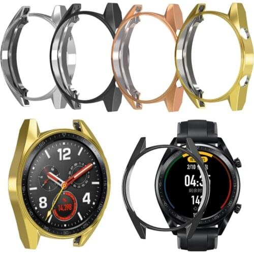 Screen Protector TPU Slim Smart Watch Protective Case Cover for Huawei Watch GT Case Frame Anti-Scratch Shell Accessories M25