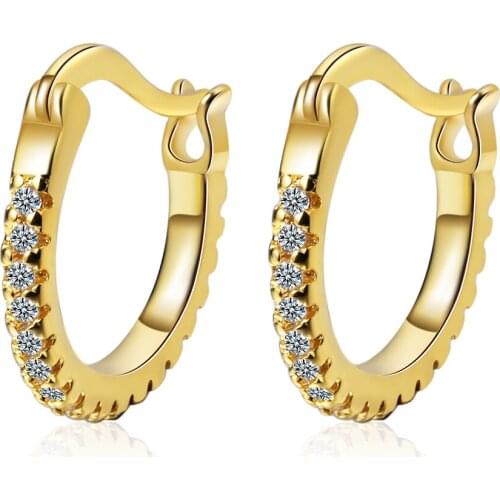 Precise 925 Sterling Silver Earrings Micro-Inlaid Zircon 18K Earrings Woman Charm Jewelry Gift