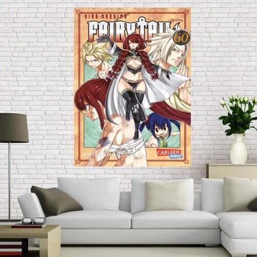 New Arrive Custom Fairy Tail Canvas Silk Poster for Home Decor Custom Print painting Art Picture 1 pcs custom