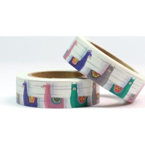 2PCS/lot Cute Camels llama Alpaca Washi Tapes Paper for Scrapbook Bullet journal Adhesive Masking Tapes 15mmx10m School Supply