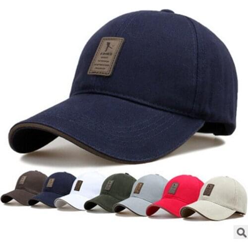 2019 New Fashion Outdoor Adjustable Baseball Cap Solid Color Snapback Visor Casual Sun Hat sombreros de verano para hombres