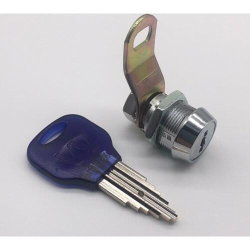 5 pieces 23mm chrome plated strong key street kiosk mail box cam lock