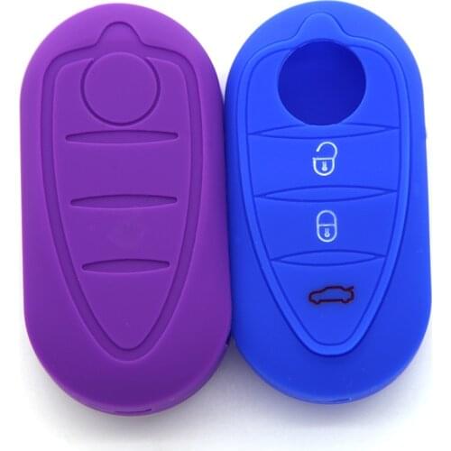 Southeast Asia car accessories silicone car key case 3 buttons car key case rubber automobile cover